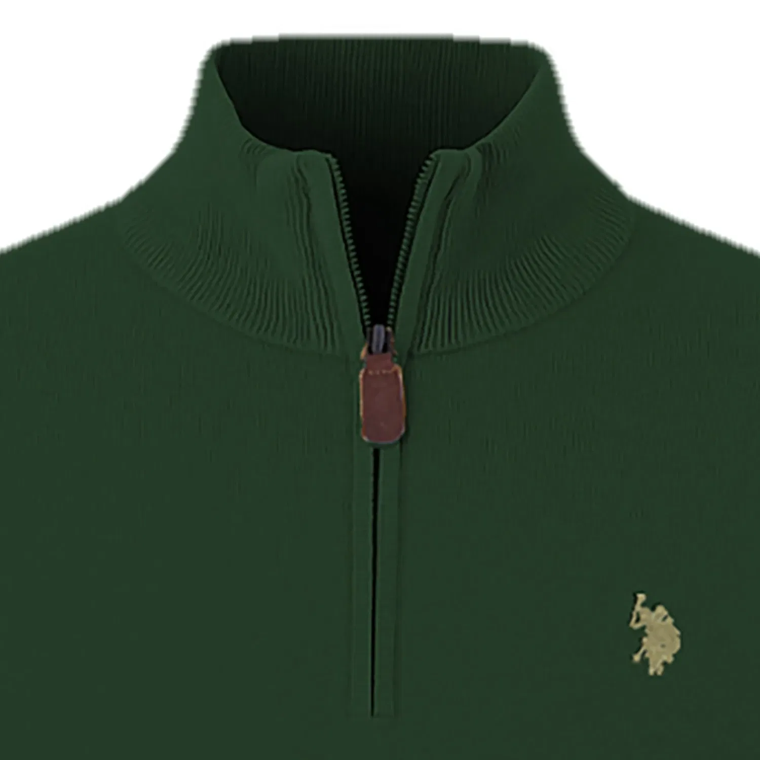 Пуловер вязаный, темно-зеленый U.S. Polo Assn. — фото 3