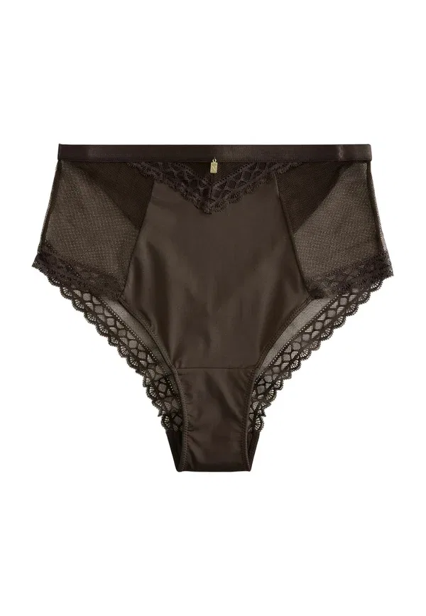 Трусы кружевные Briefs Next, Chocolate Brown, коричневый/шоколадный