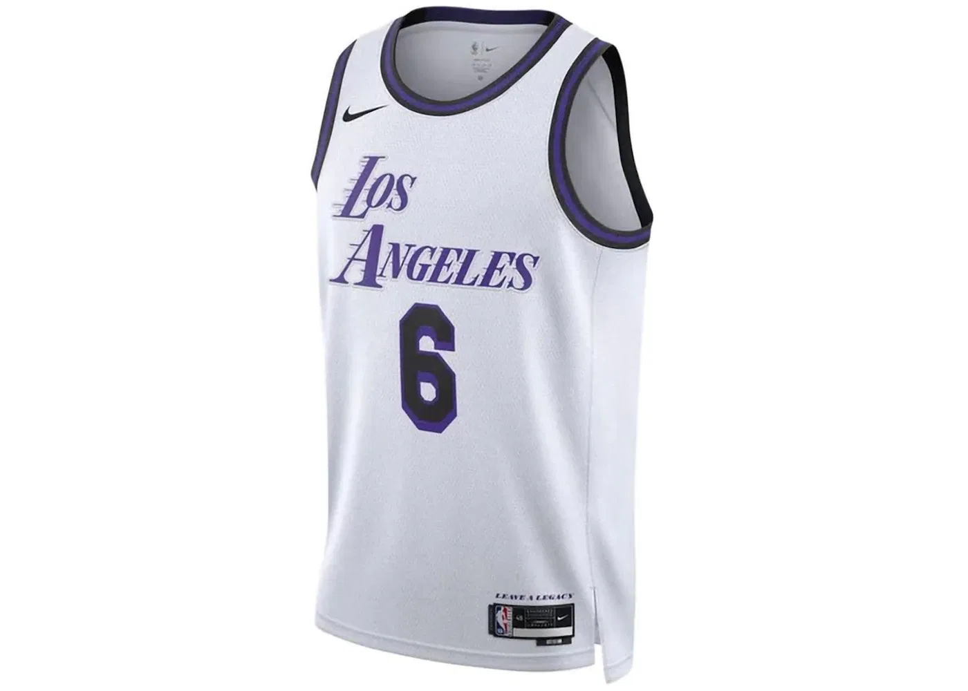Мужская джерси с принтом LeBron James L.A. Lakers Nike, White