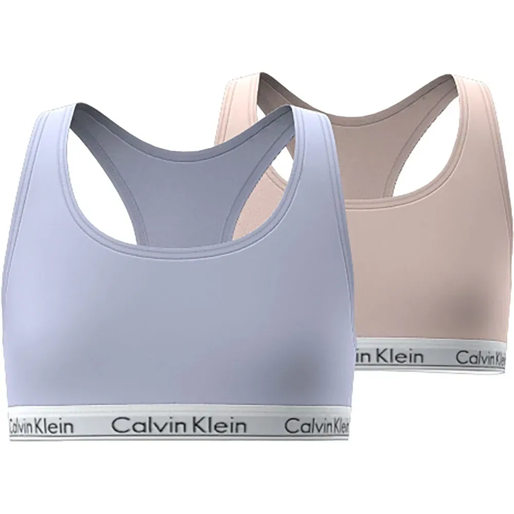 Спортивный бюстгальтер комплект 2 шт Calvin Klein Jeans, синий