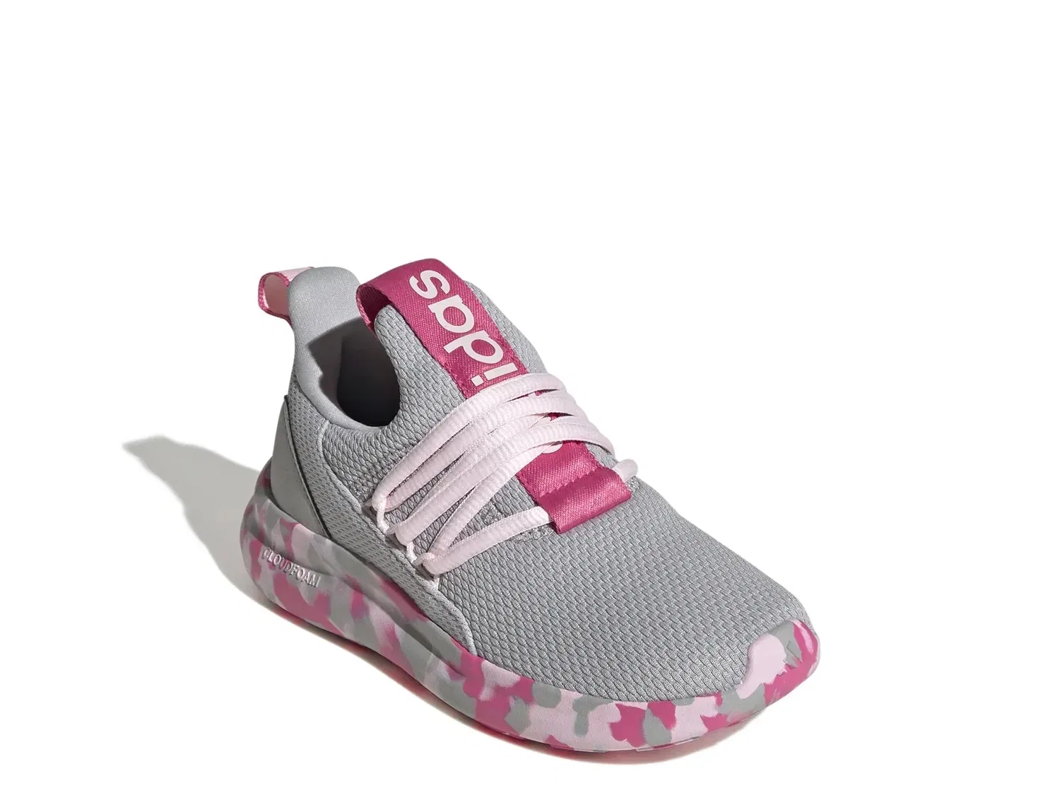 Кроссовки Lite Racer Adapt 7.0 adidas, серо-розовые
