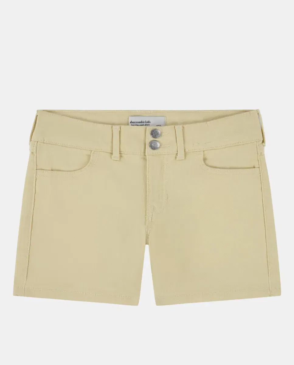 Детские шорты для девочек из саржи Abercrombie Kids, Amarillo