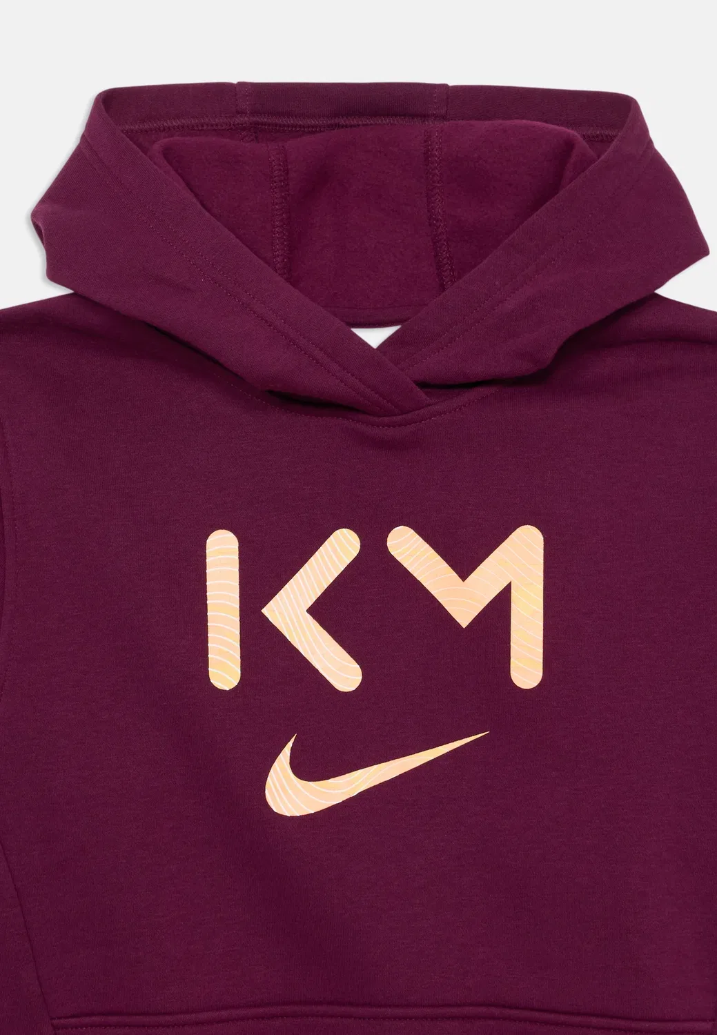 Худи унисекс Kylian Mbappe Club Nike Performance, Bordeaux/Orange Pulse — фото 3