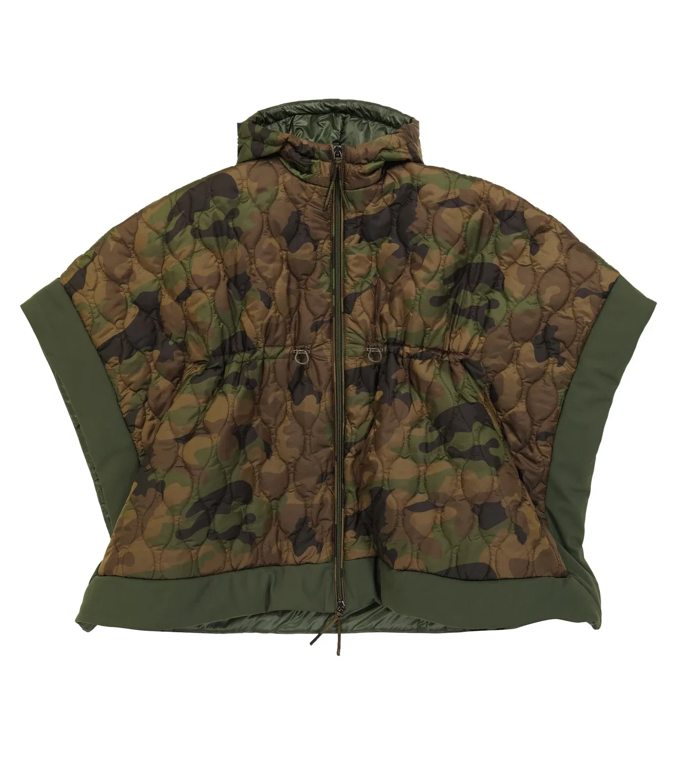 Плащ с капюшоном Camouflage Green Il Gufo, зеленый