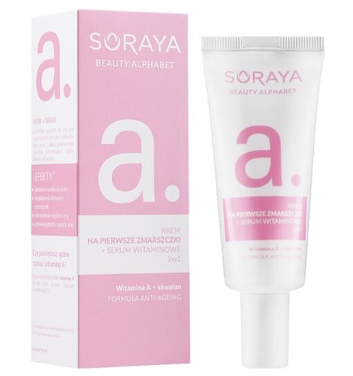 

Крем против морщин + витаминная сыворотка 2 в 1, 30 мл Soraya, Beauty Alphabet