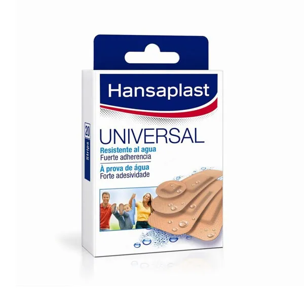 

Повязки для небольших ран Apósitos Universal Tiritas Hansaplast, 20 UD
