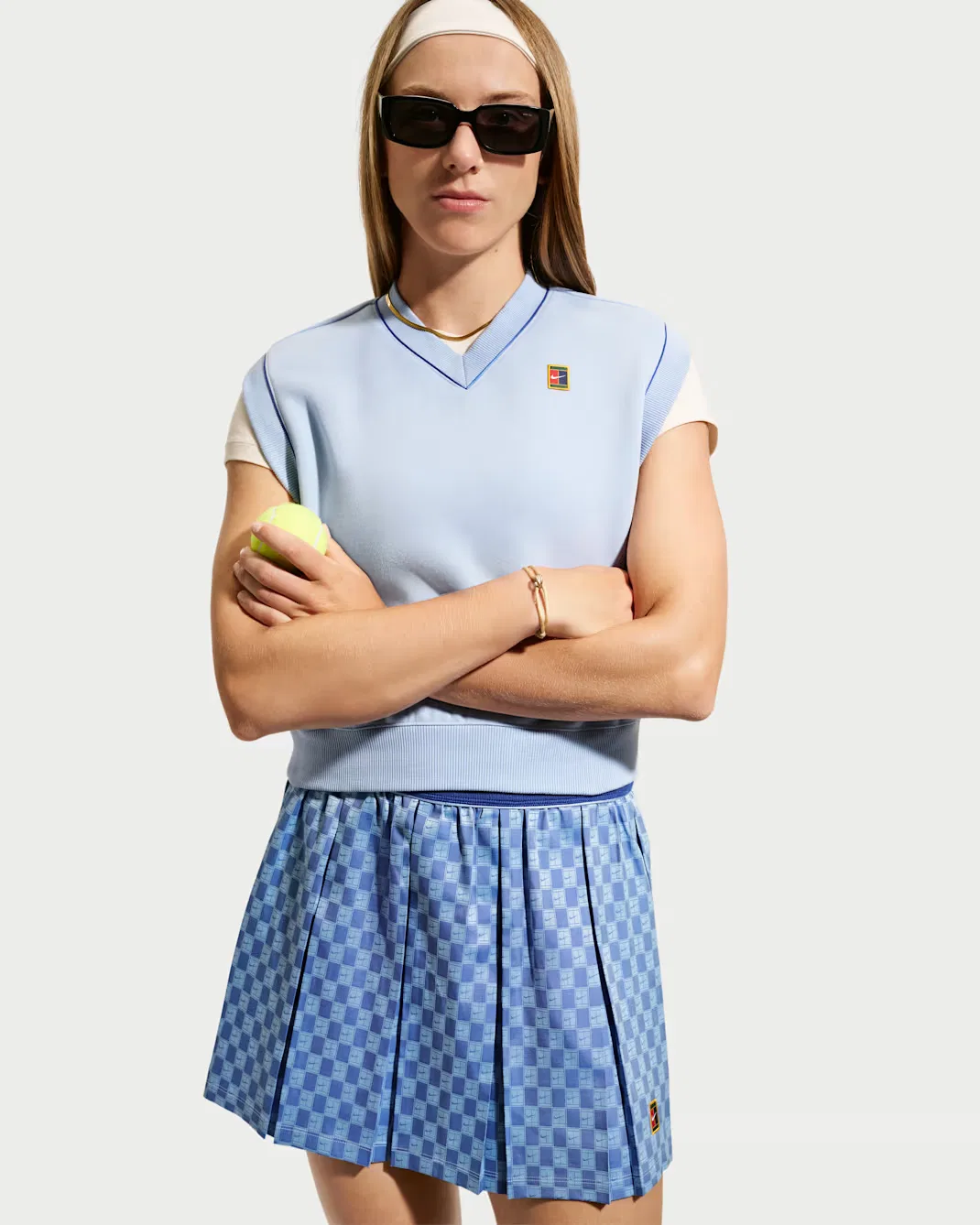 Женский флисовый теннисный жилет NikeCourt Court Collection, Aluminum