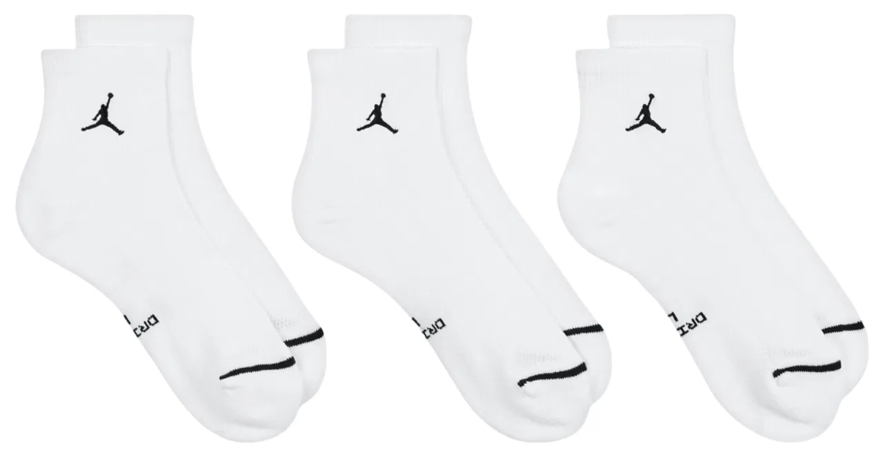 Мужские носки с технологией Dri-FIT набор из 3 пар Jordan Everyday, белый — фото 3