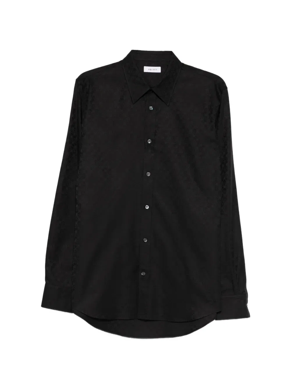 Рубашка с узором Skull Alexander Mcqueen, черный