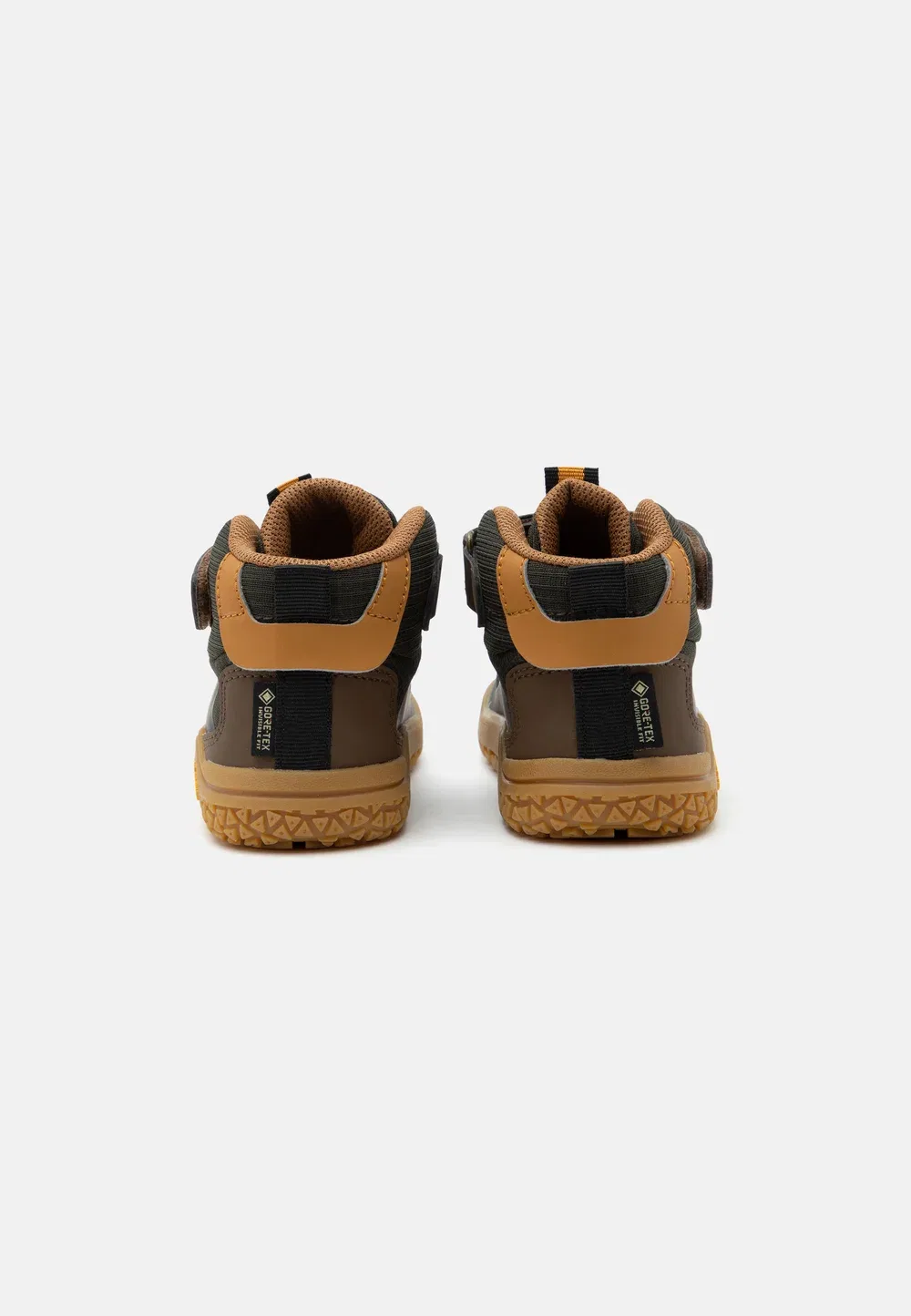 Ботинки Goretex barefoot grander унисекс на шнуровке Primigi, Military Green/Mud Brown — фото 3