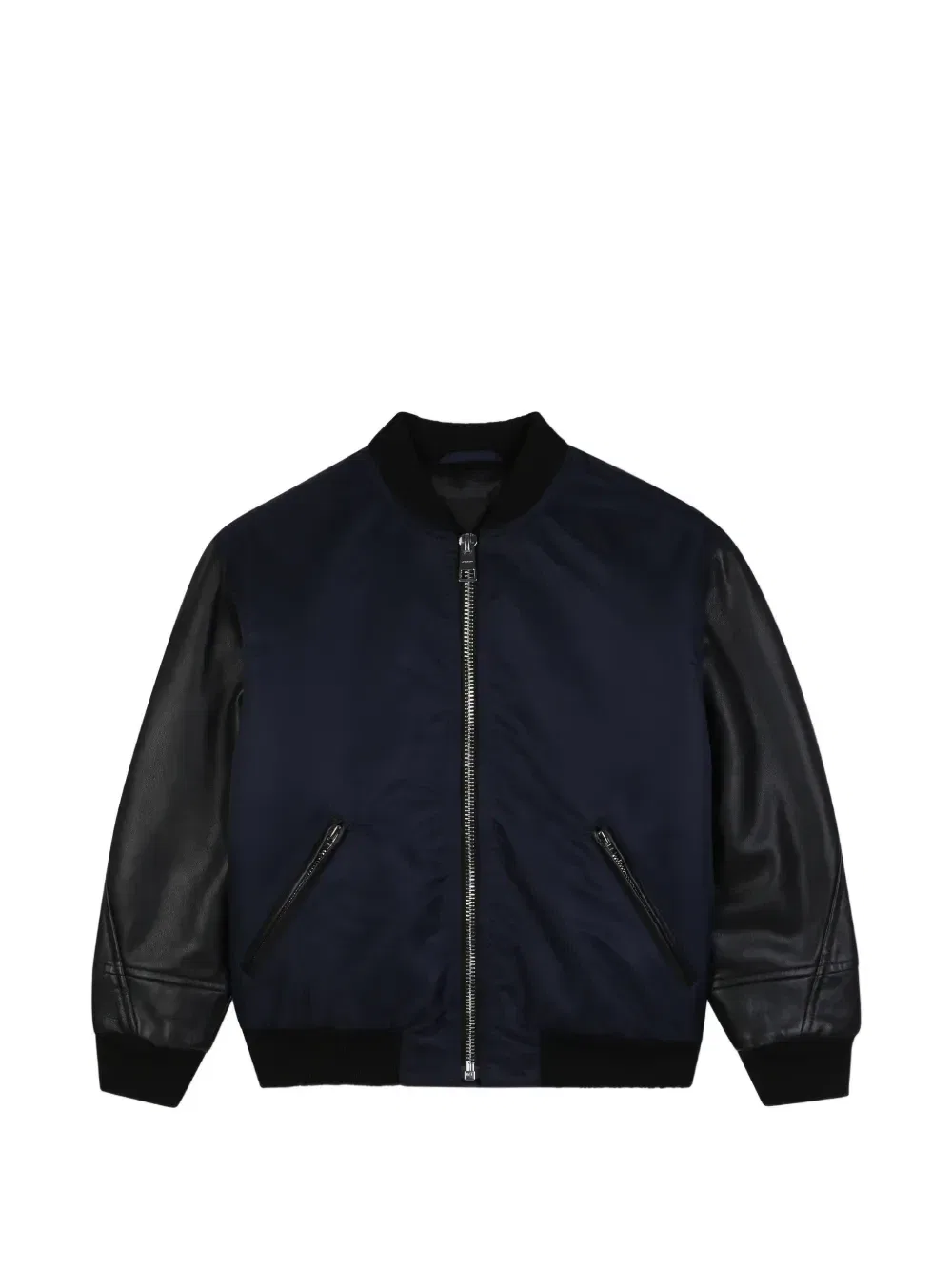 Бомбер с вышитым логотипом Givenchy Kids, синий