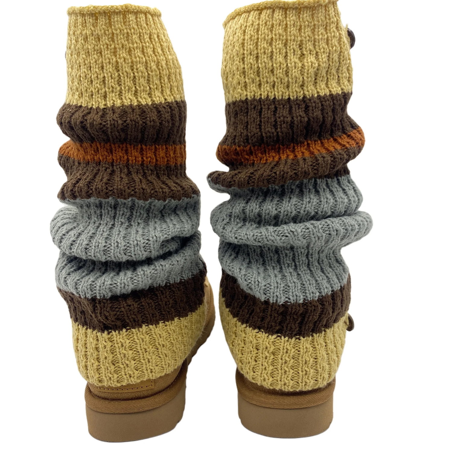 Ботинки зимние UGG Classic Ultra Mini Towel Bear, каштаново-коричневый — фото 4