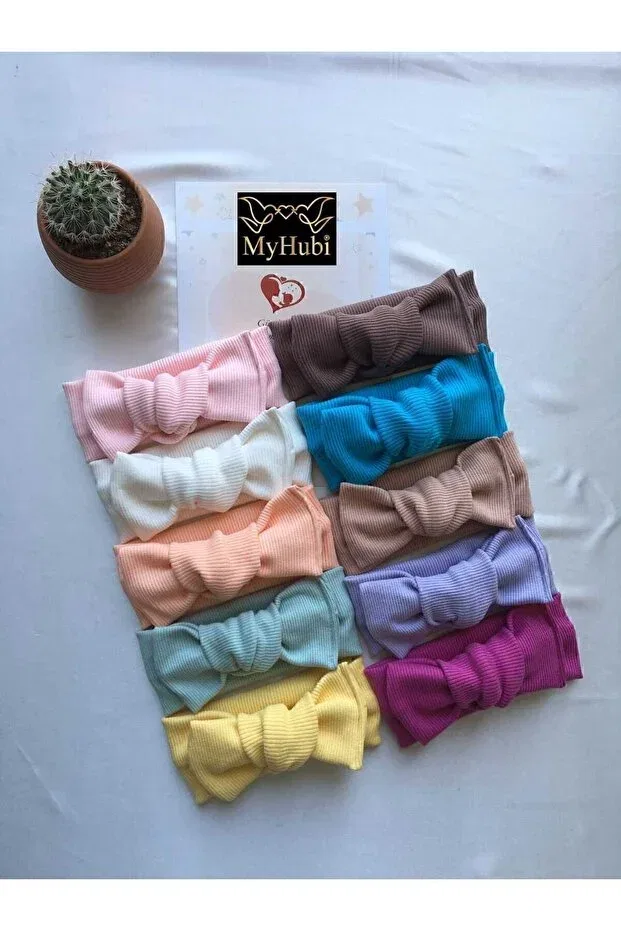 Детский комплект носков для девочек с принтом 10-Piece combination handmade ribbed baby girl bandana Myhubi, Asorti4