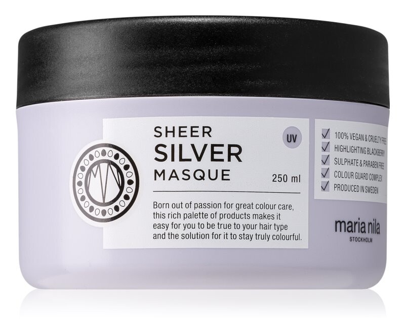 

Увлажняющая и питательная маска для светлых волос Maria Nila Sheer Silver