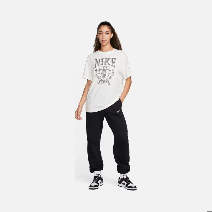 Женская футболка Nike Sportswear Fleece Boyfriend Short-Sleeve, Желтый — фото 2
