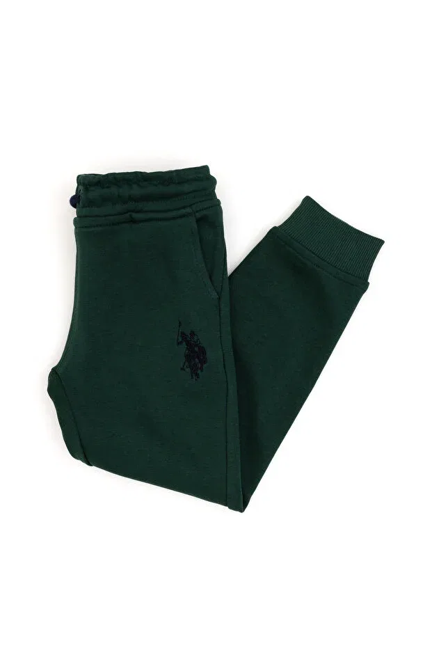 Детские спортивные брюки для мальчиков зауженные U.S. Polo Assn., Dark Green — фото 3