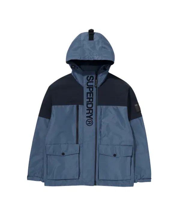 Ветрозащитная куртка Signature Windcheater, Superdry, темный индиго — фото 2