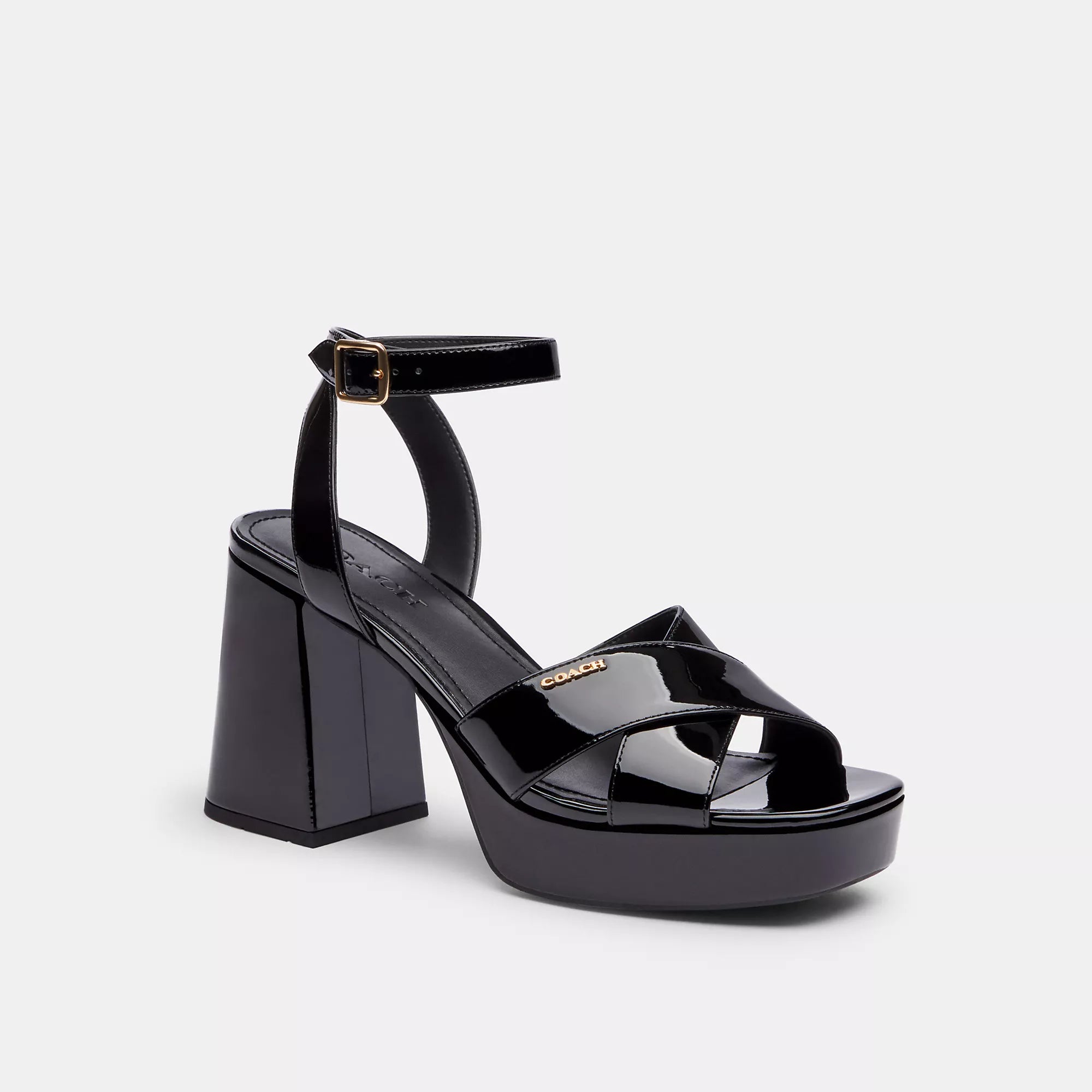 Coach Outlet Block Heel Sandal, черный