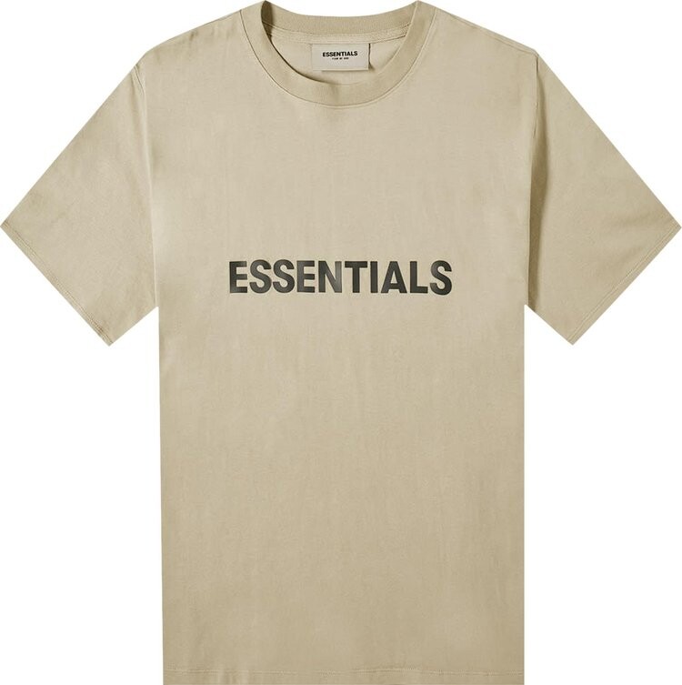 

Футболка Fear of God Essentials T-Shirt 'Olive', загар, Серый, Футболка Fear of God Essentials T-Shirt 'Olive', загар