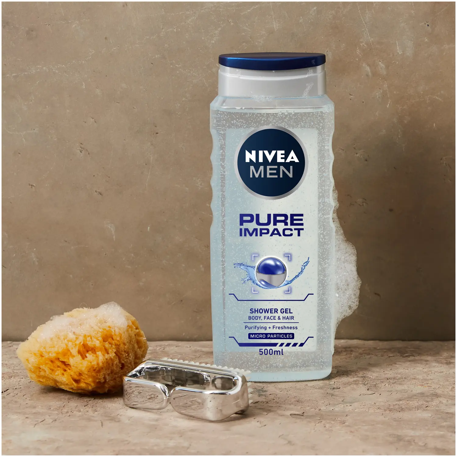 Nivea MEN Pure Impact освежающий гель для душа для мужчин, 500 мл — фото 4