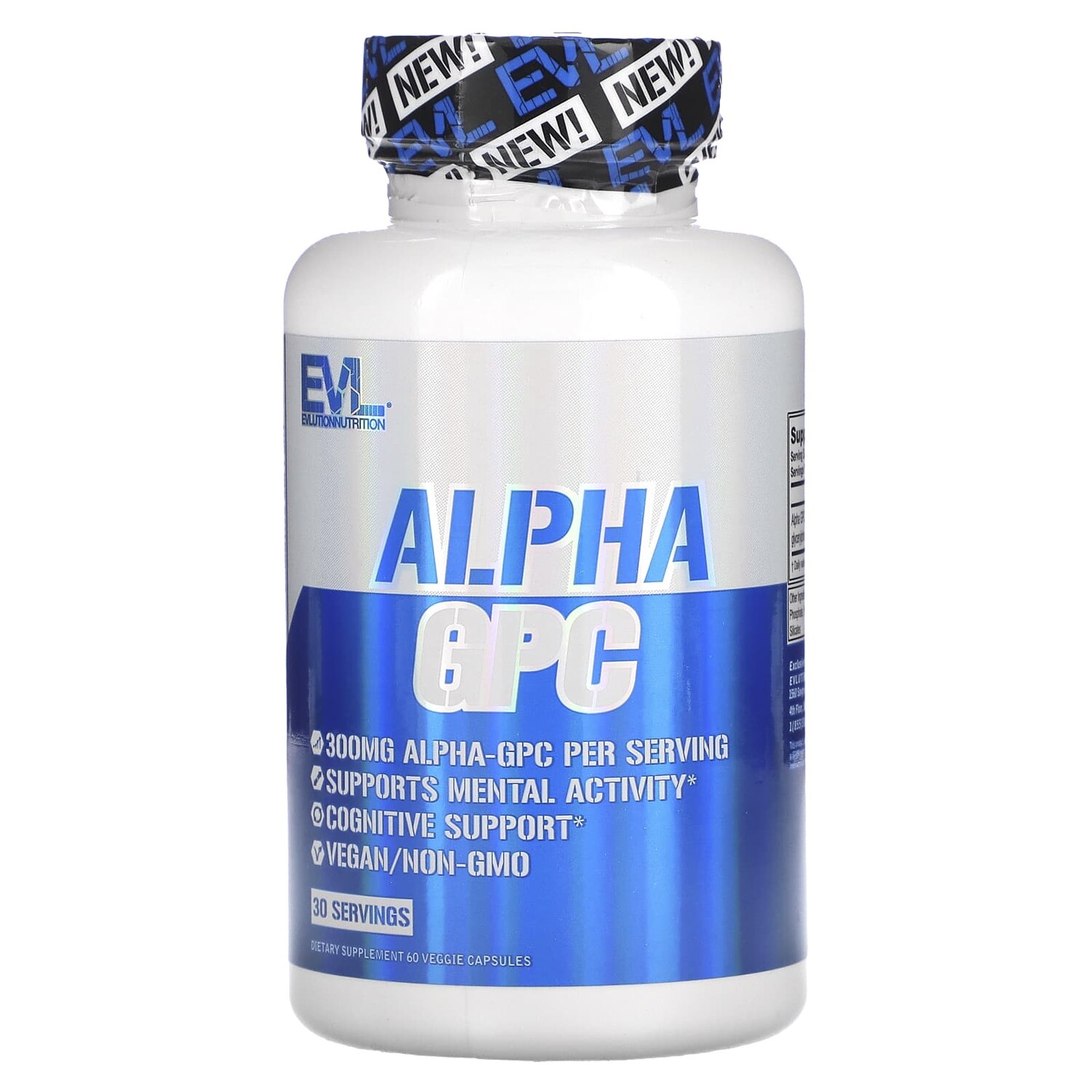 

Добавка EVLution Nutrition Alpha GPC, 60 растительных капсул