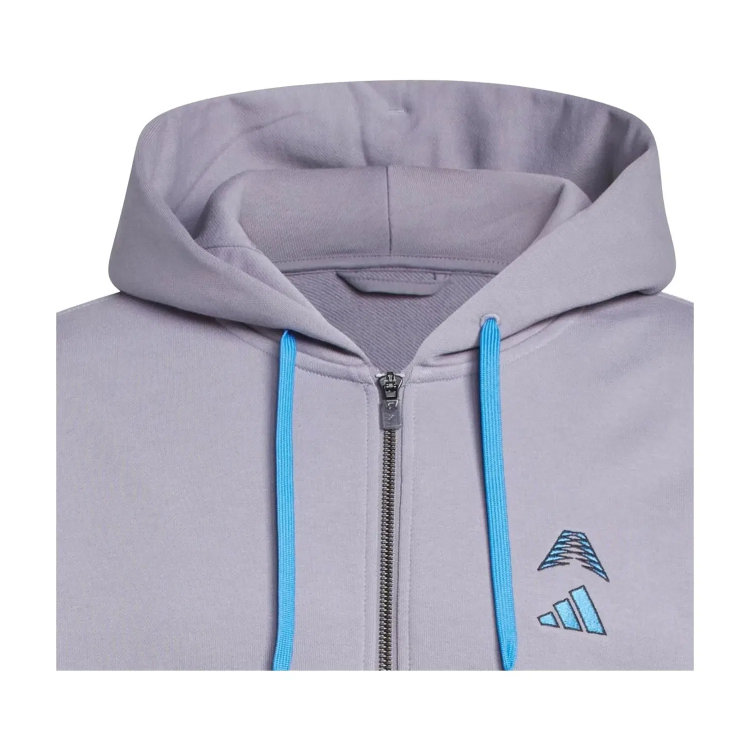 Мужское худи для баскетбола Anthony Edwards Foundation Full Zip Hoody Asia Sizing 'Slate' adidas, Slate — фото 2