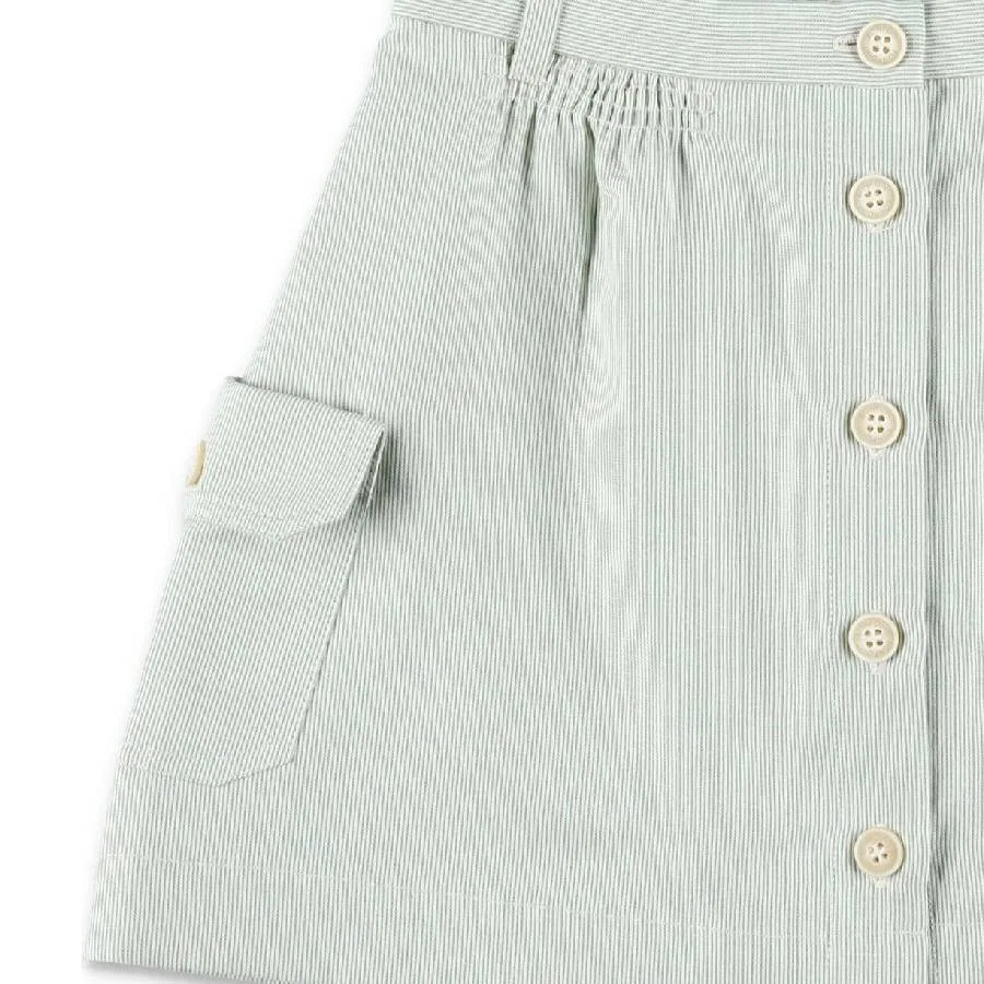 Юбка короткая из хлопка и льна Cotton-Linen Blend Short Skirt Bonpoint, Ra Amande — фото 3