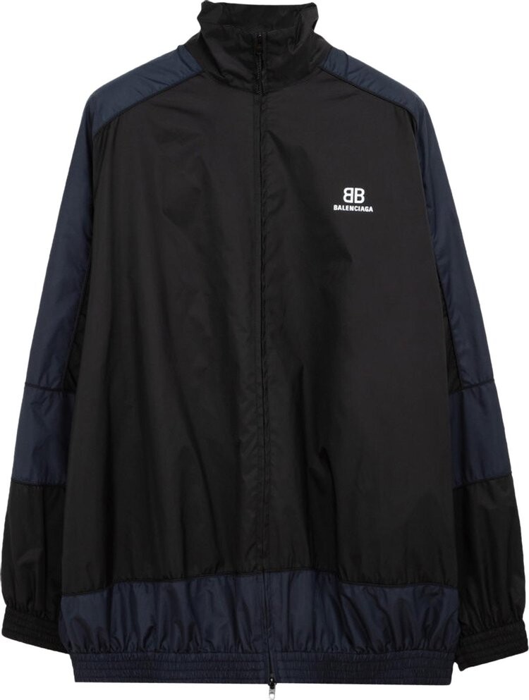 

Куртка Balenciaga BB Print Nylon Full-Zip Jacket 'Navy', синий