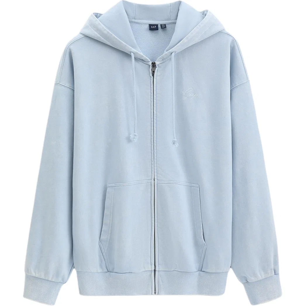 Женский свитшот с капюшоном средней посадки Marine Blue GAP — фото 3