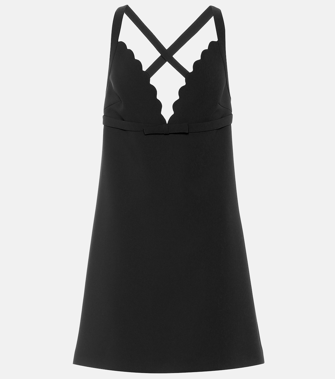 

Мини-платье из кади-фай Miu Miu, Nero