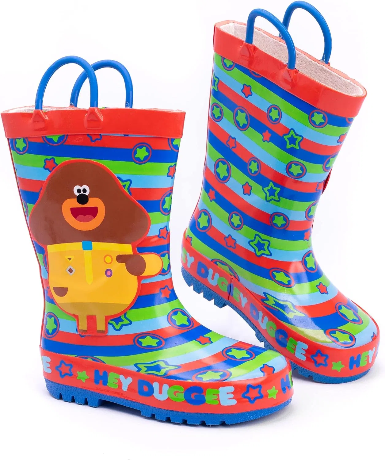 Детские сапоги с принтом Hey Duggee, Red