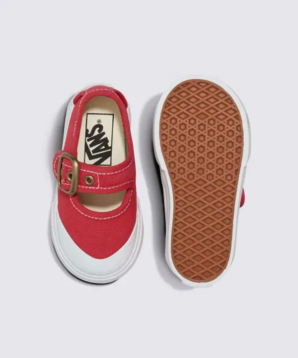 Туфли Мэри Джейн, канвас, Vans Kids, томатный — фото 4