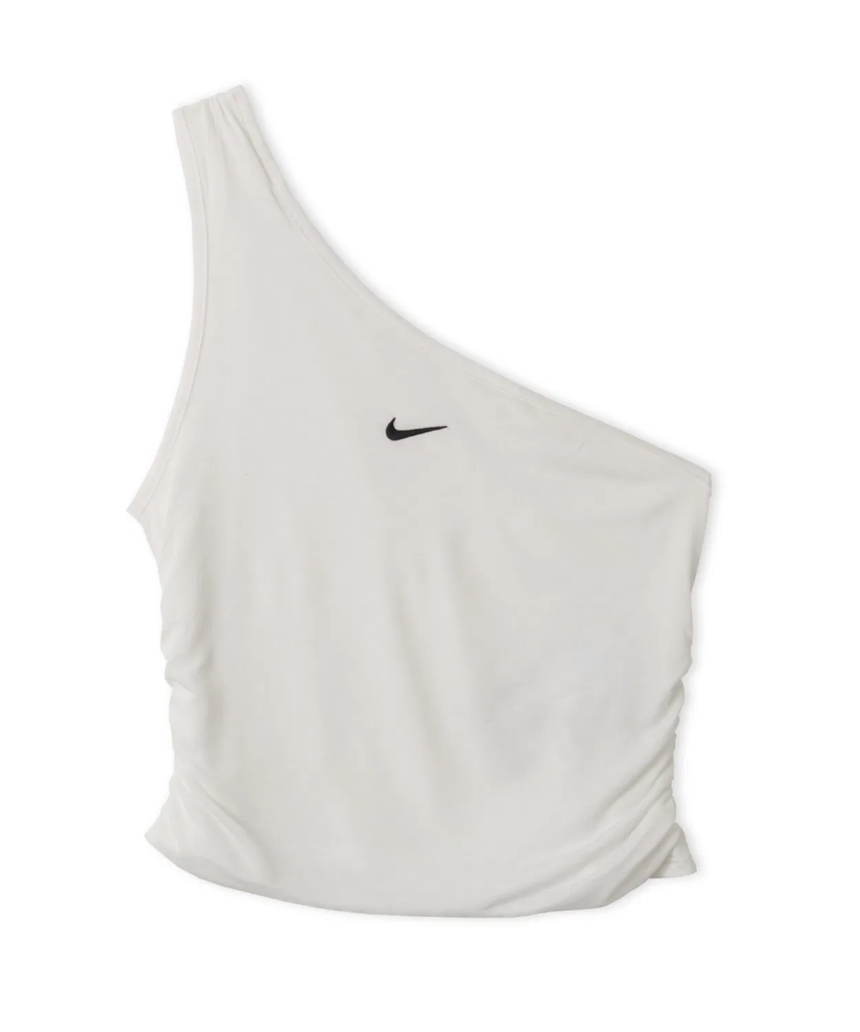 Женский топ без рукавов с одним плечом NIKE AS WMNS TIGHT ONE SHOULDER TANK TOP, Белый — фото 4