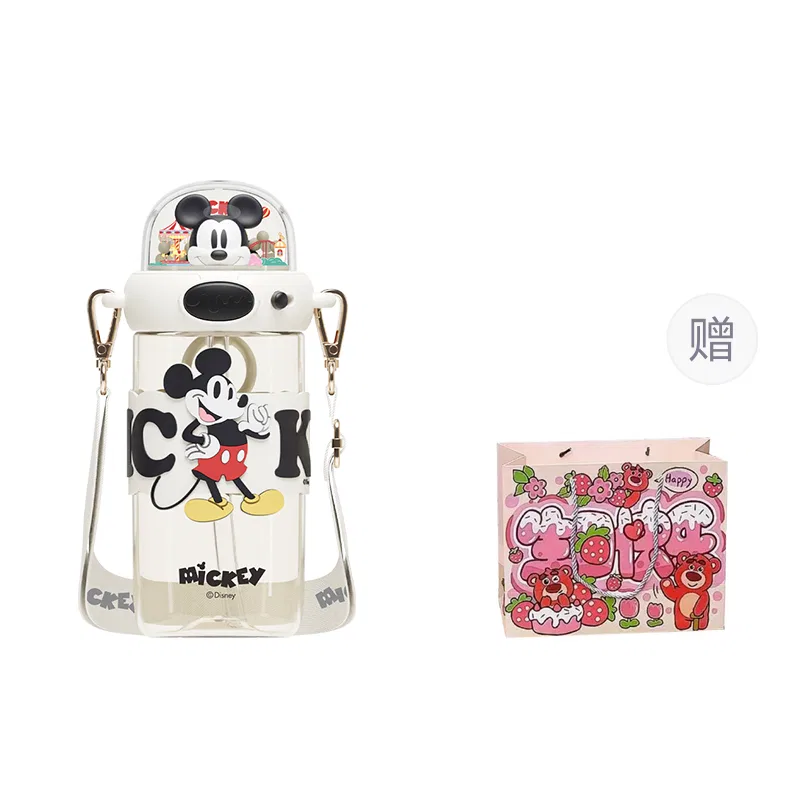 Детский стакан с трубочкой с принтом Disney Sparkle Space Cup Mickey Mouse, Disney, 650 мл, Black