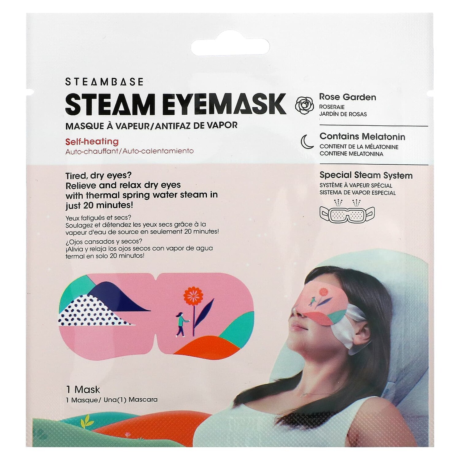 

Паровая Маска Steambase Rose Garden для глаз