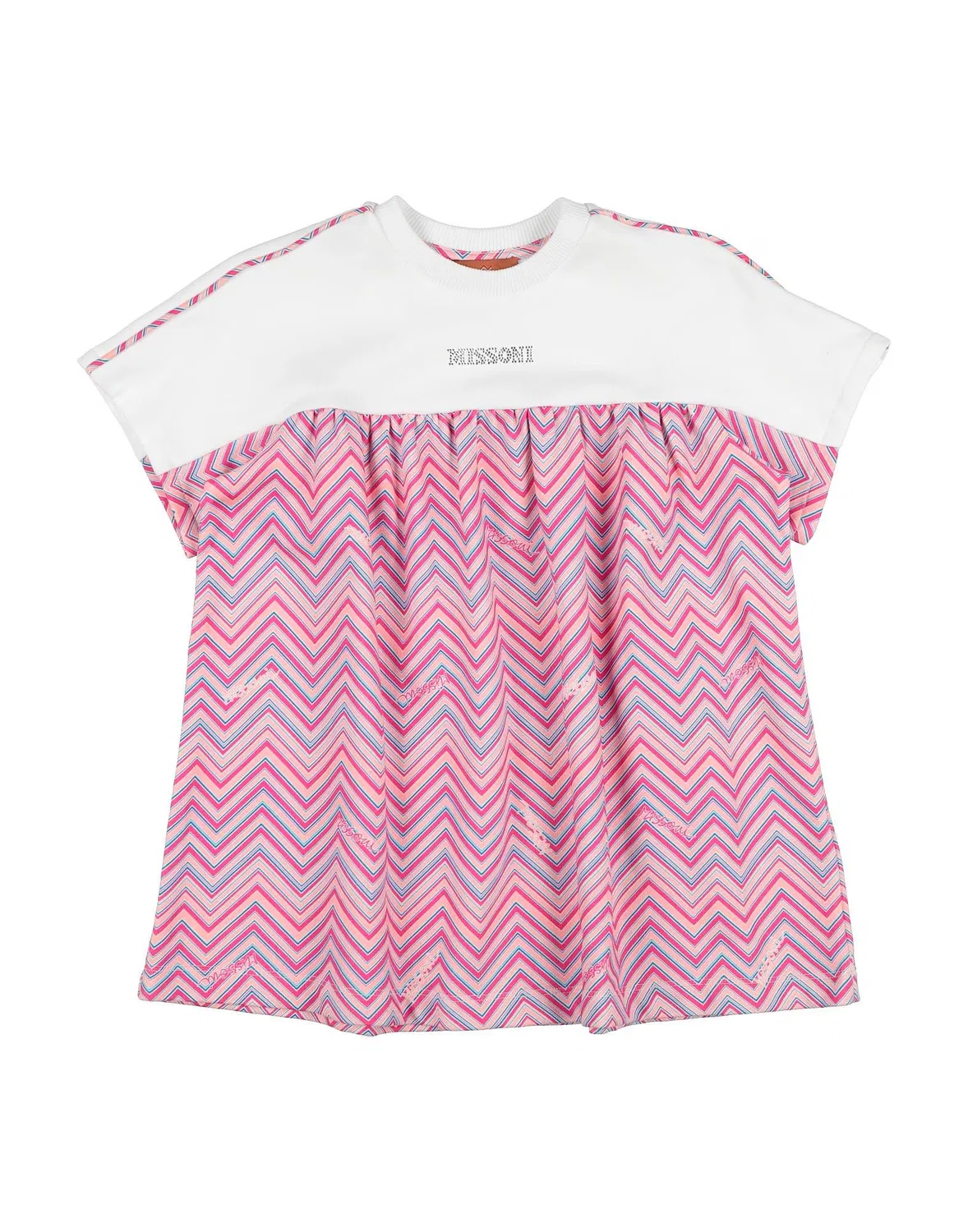 Детское платье для девочек с принтом Missoni, фуксия
