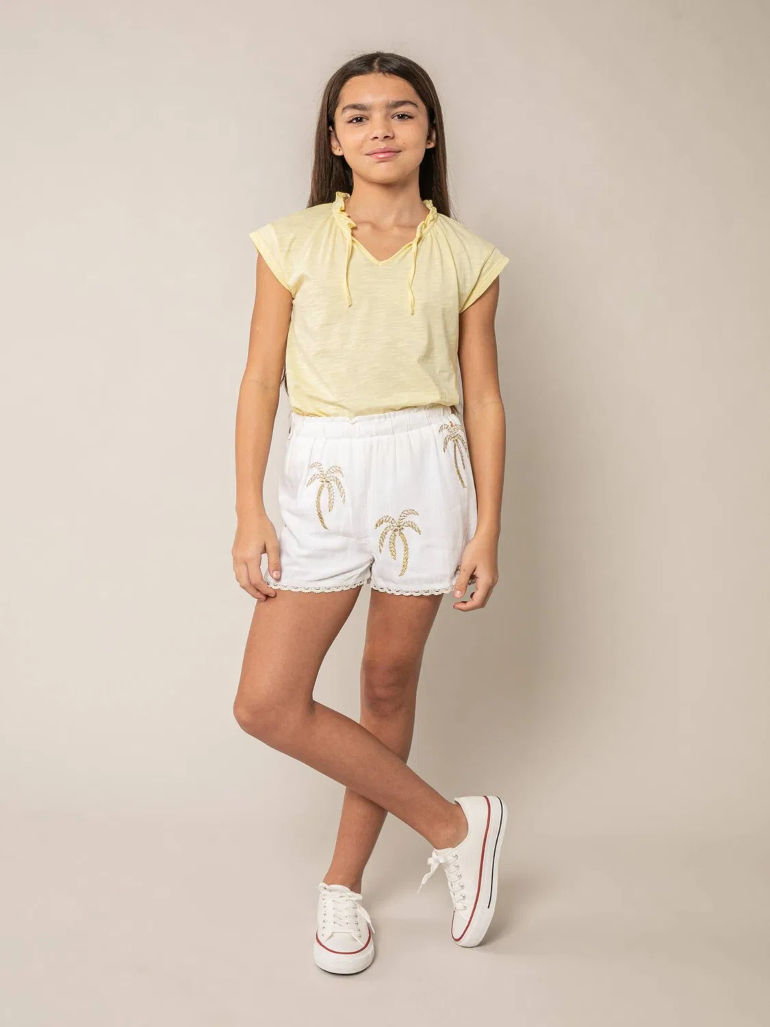 Брюки Deeluxe Regular Pants TIAREVA белого цвета — фото 4