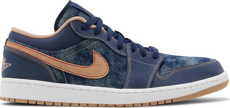 

Кроссовки Air Jordan 1 Low SE Denim, синий