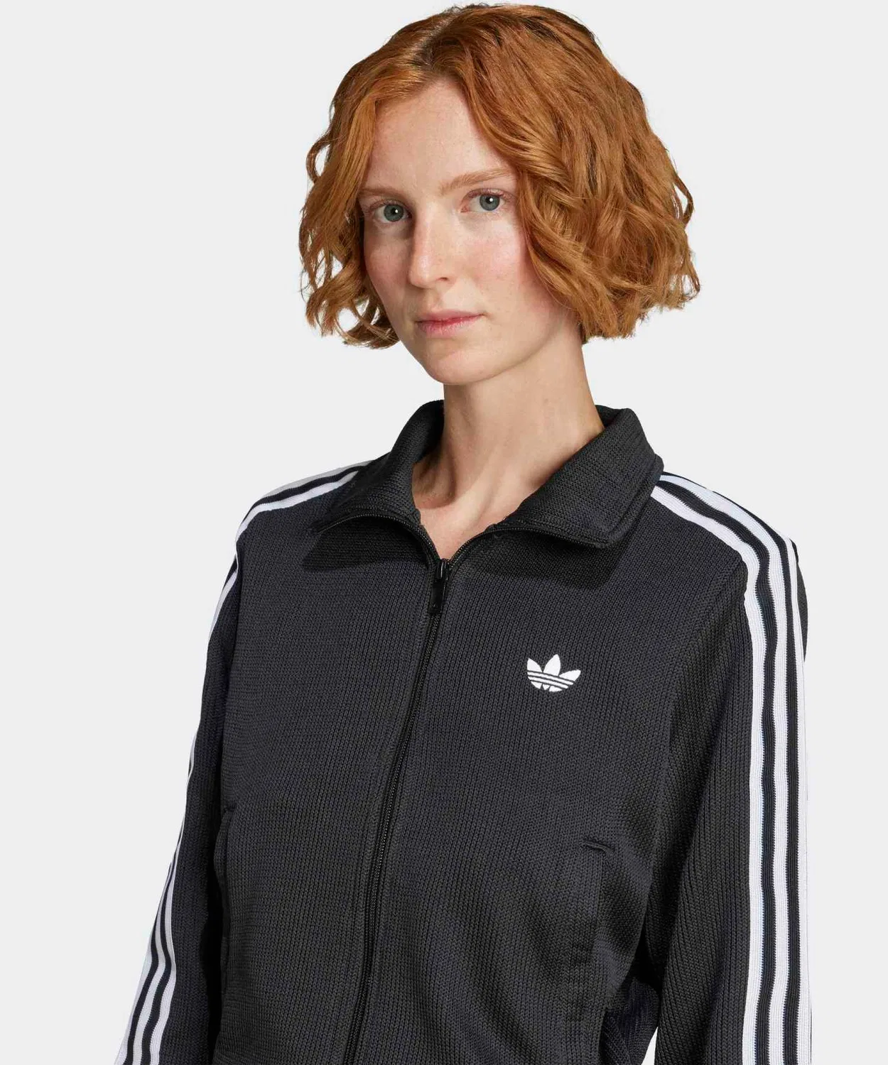 Женская куртка-трактор с воротником-стойкой Firebird Adicolor Adidas Originals, Black — фото 4