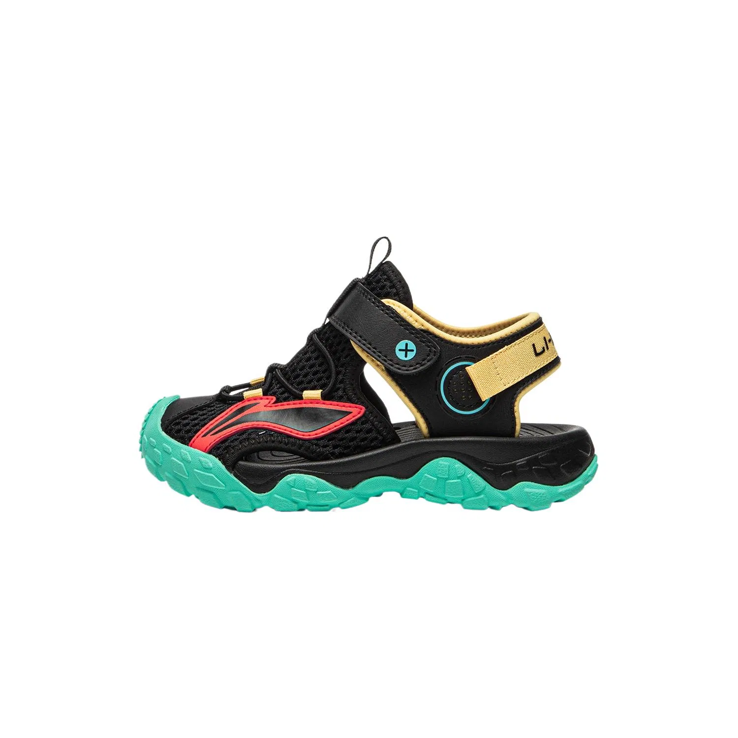 Детские сандалии из искусственной кожи с низким верхом Li-Ning YOUNG, Black