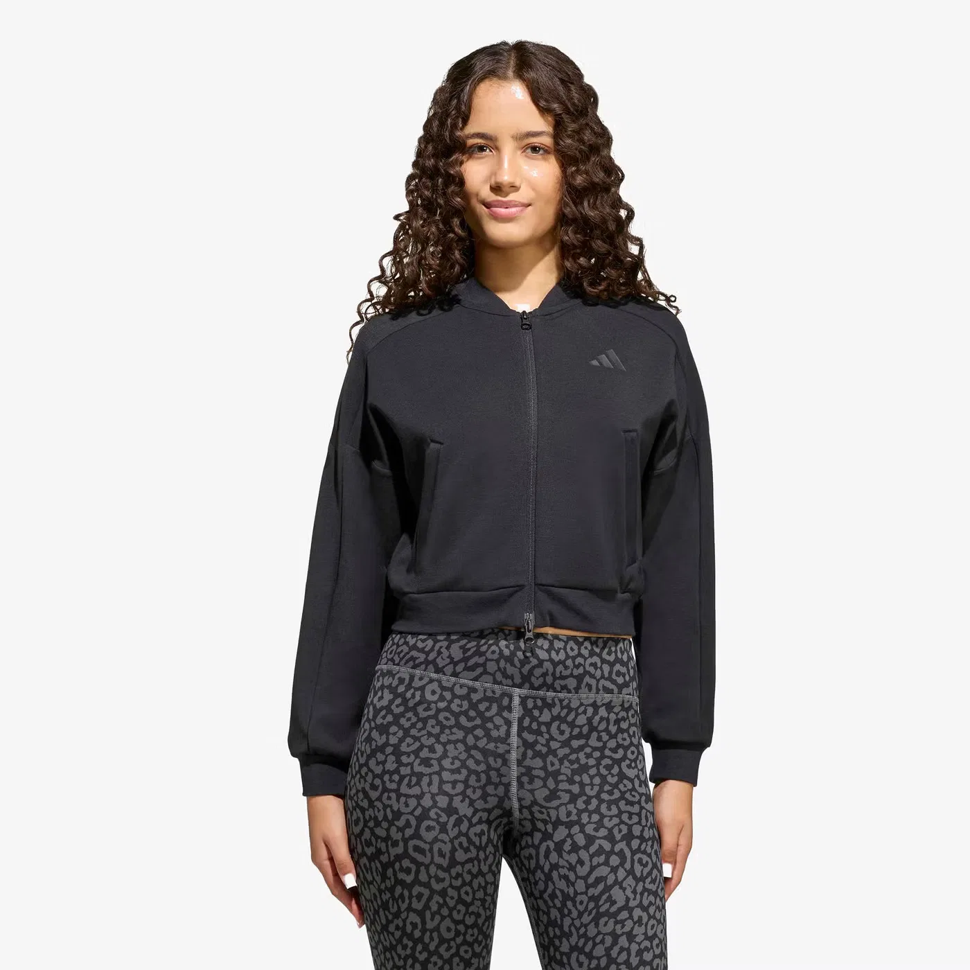 Куртка-бомбер с длинным рукавом Future Icons 3 Stripes Adidas, черный — фото 2