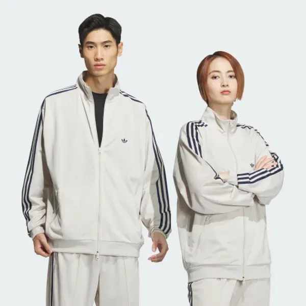 Тренировочная куртка Adidas, бежево-индиго — фото 2
