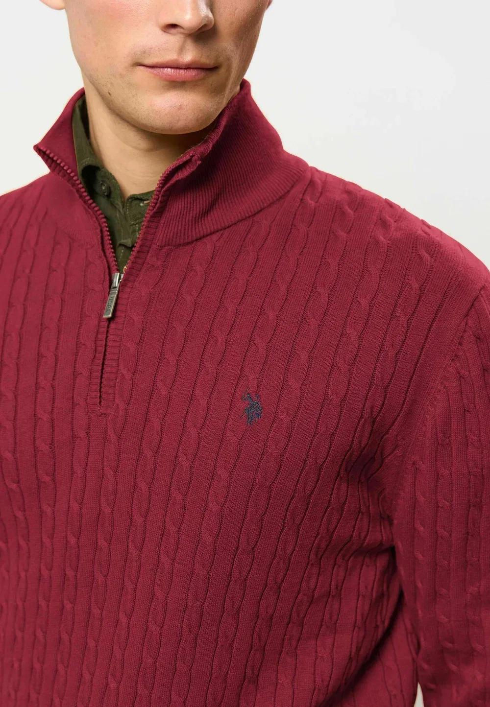 Умромео - свитер U.S. Polo Assn., Tibetan Red — фото 4