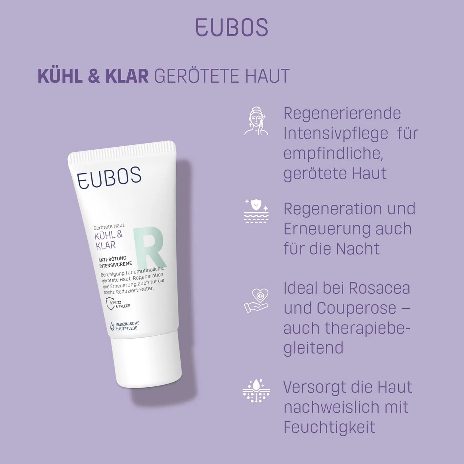 Крем для лица Eubos — Интенсивный Cool and clear anti-redness, 30 мл — фото 3