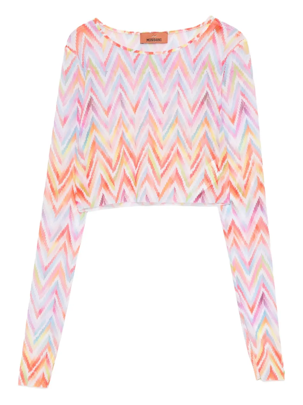 

Топ с зигзагообразным принтом Missoni, розовый