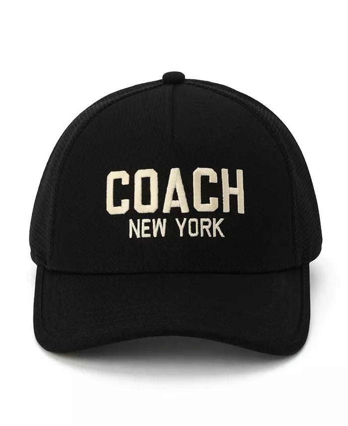 

Женская бейсболка New York Trucker COACH, черный