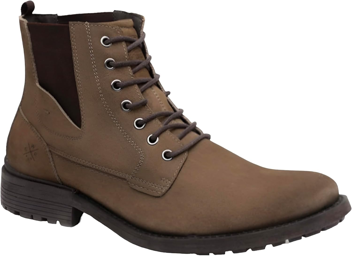 

Мужские мотоциклетные ботинки King USA Texas - боевые 6 повседневные кожаные ботинки, Nubuck Mouro