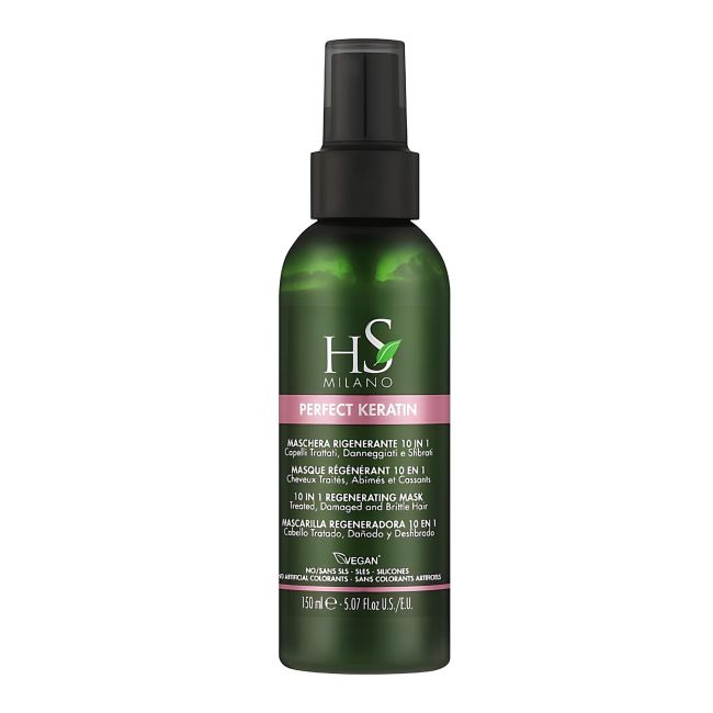

Perfect keratin 10 в 1 восстанавливающая спрей-маска для волос HS Milano, 150 мл