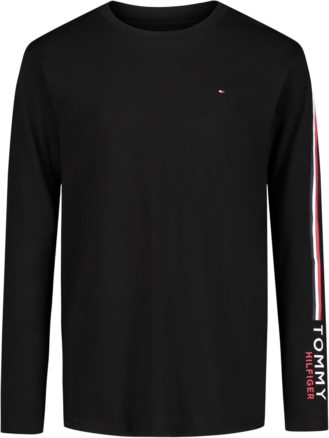 

Футболка Tommy Hilfiger Boys с длинным рукавом и круглым вырезом, Tommy Sleeve Black