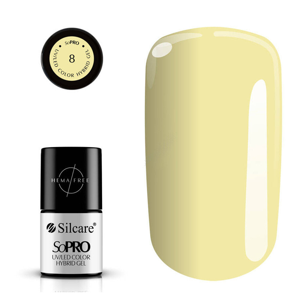 

Silcare, Гибридный лак для ногтей, SoPRO 8, 7 г